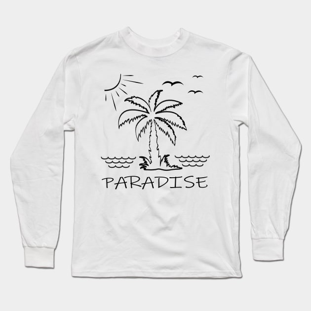 Paradise Long Sleeve T-Shirt by STARSsoft